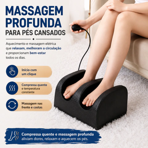 Massageador Elétrico Para Os Pés